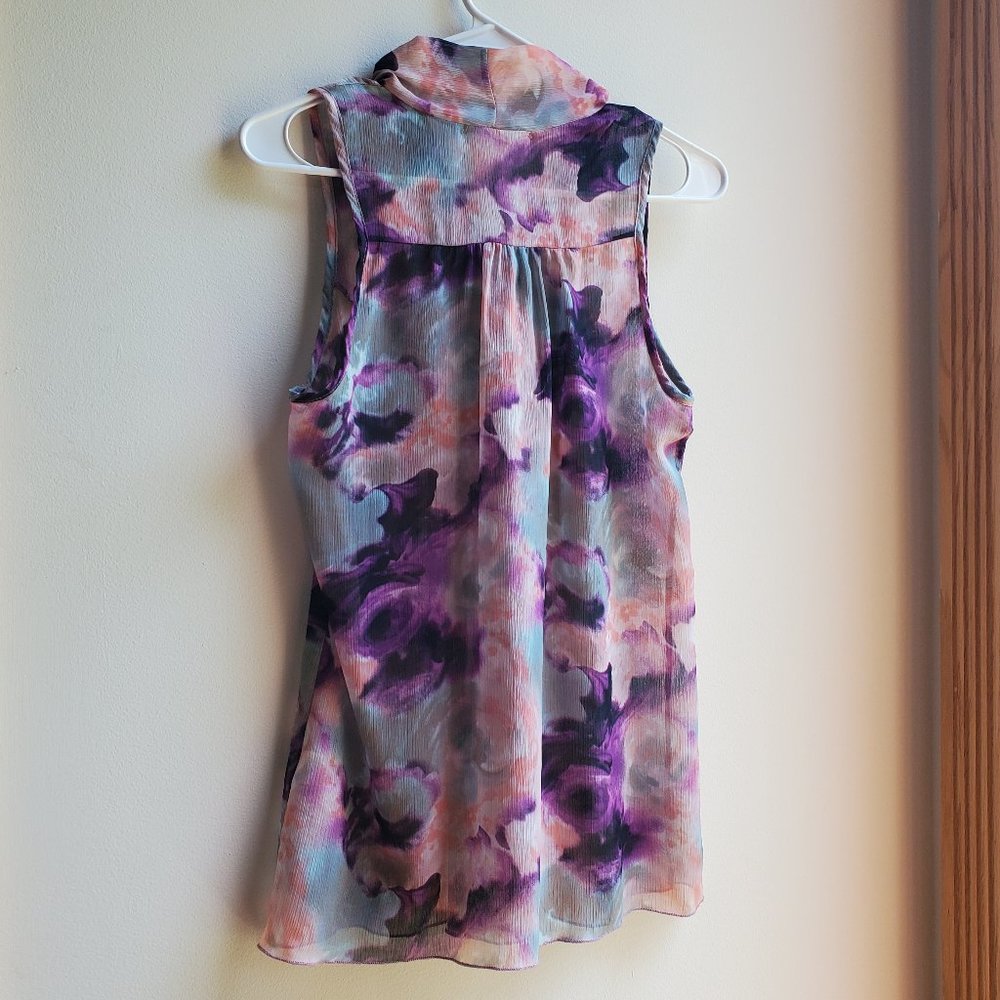 Charlotte Russe Purple Sleeveless Blouse Small - Picture 10 of 14